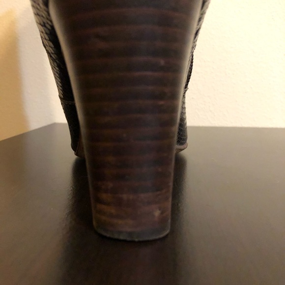 Cole Haan Leather Snakeskin Harper Heeled Boots - Picture 9 of 11